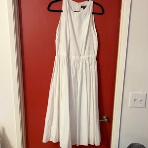 J. Crew White Midi Dress